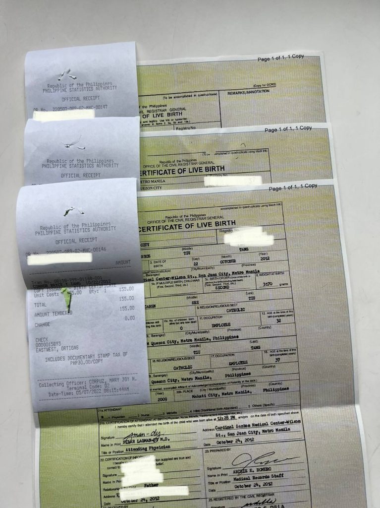 PSA Birth Certifcate Delivery The CanDIshhh Tales